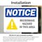 Signmission Microwave Hazard In This Area OSHA Notice Sign, Vinyl Decal, 10in W x 7in L, 2PK OS-2PACK-NS-D-710-L-15956 - alternate 6